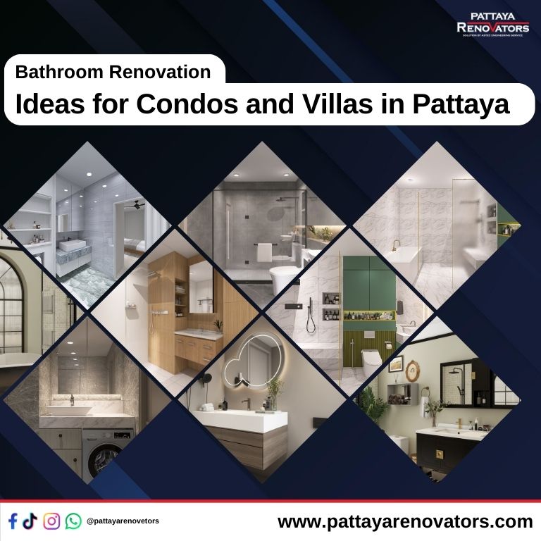 Bathroom renovation ideas for condos and villas in pattaya